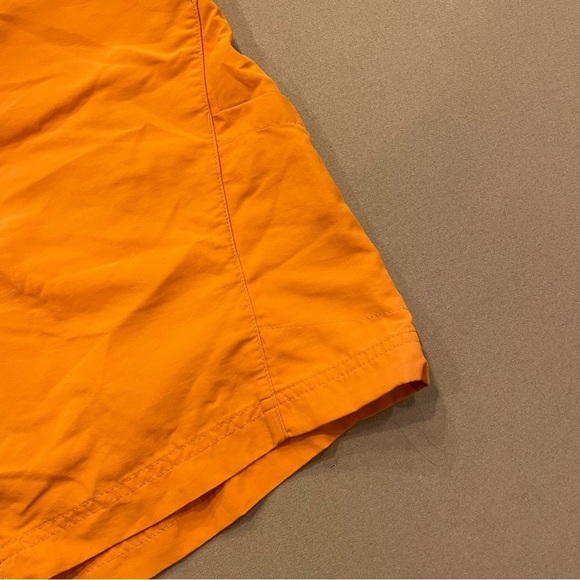 Men’s L.L.Bean Orange Nylon Mesh Lined Belted Shorts Size Medium - Picture 4 of 10